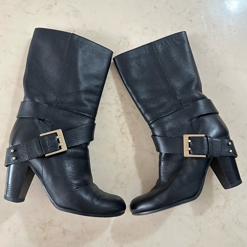 Chloe Black Leather Boots size 36